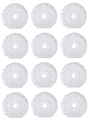 Testa di Ricambio per Mop Rotante a 12 Pezzi a 360 °, per Uragano Mopnado