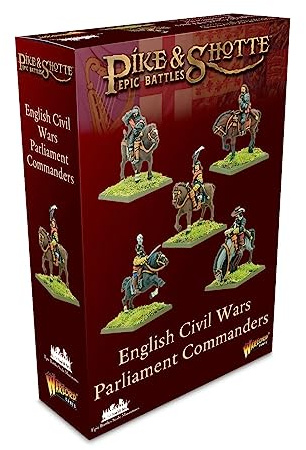 Warlord Games Parliament Commanders – episka skalminiatyrer för gädda och skott mycket detaljerade engelska inbördeskrigsminiatyrer för bordsspel