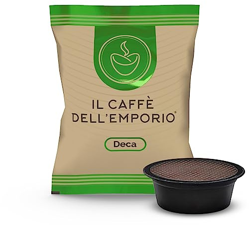 Le Café de l'Emporio Capsules compatibles avec Lavazza a Modo Mio Mélange Dek Verde Caffe Décaféiné Deca (200)