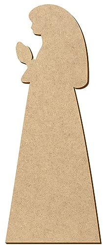MDF Krippenfigur Betende Maria V2 - Deko Basteln 5-50 cm