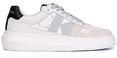 Calvin Klein Jeans - Baskets pour femme Chunky Cupsole, Blanc, 38 EU