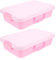 Vaguelly 2 bandejas de arena de mano con tapa, caja de almacenamiento portátil de juguetes para niños y niñas, para interiores y exteriores, bandeja de arena para organizar juguetes, diseño elegante