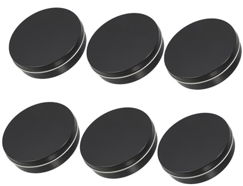 Garneck 6pcs Doughnut Box Molds Round Tin for Snacks Mini Candy Boxes Candy Tins Lids for Games and Parties