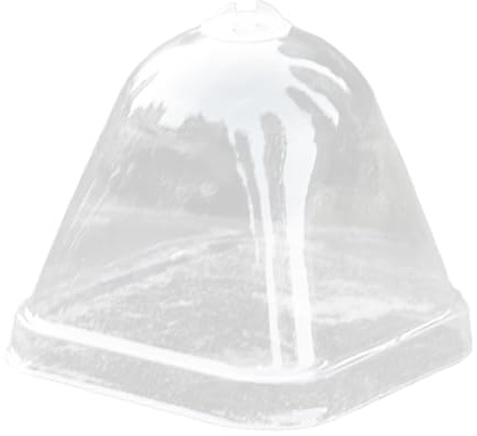 Mini Pflanzenabdeckung - Transparente Gewächshaus-Abdeckhaube | 10X Mini-Anzuchttöpfe Mit Wärmeisolierbarem Deckel Zur Befeuchtung Von Sukkulenten Mit Regenschutz Für Innen- Und Außenbereich