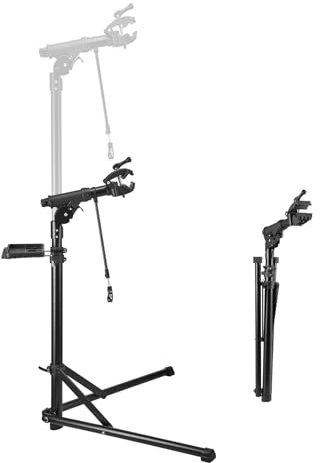 VEVOR Bike Repair Stand, 85 lb Heavy-duty Bicycle Work Stand with 40.7-64.1 in Adjustable Height & Magnetic Tool Tray, Foldable Bicycle Maintenance Rack, Shop Home Mechanics for Mountain & Road Bike