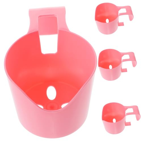 FONDOTIN 4piezas Portavasos para Piscina Elevada De Plástico Gancho para Botellas De Agua Accesorios para Piscinas Portavasos De para Al Aire Patios