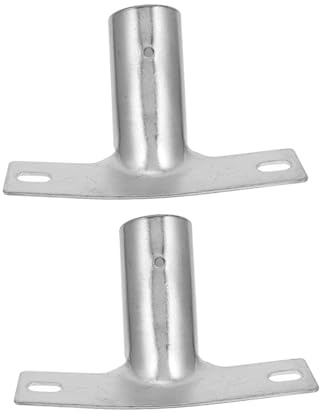 AXOBOG 2 Stück Metallstielhalter, 10,4 cm Größe, 2,35 cm Innendurchmesser, Besenstiel Aufbewahrung, Wandhalterung für Haushalt, Besenhalter aus Metall, stabile Besenstiel Halterung, Werkzeugorganizer