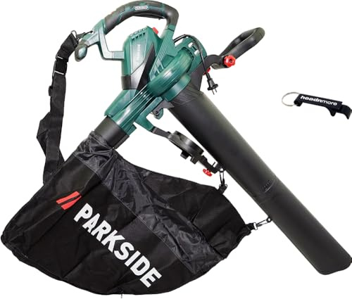 HEADNMORE® Bundle - Parkside® Elektro Laubsauger Laubbläser PELSB 3000 +HEADNMORE® Schlüsselanhänger