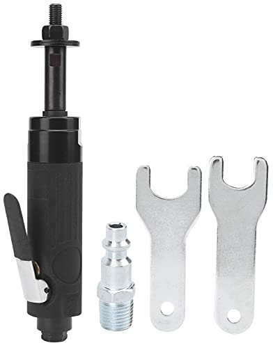 Lijadora Orbital Pared y Techo, Pulidora Neumática de Aire, Toma de 1/4 - 4000rpm de Alta Velocidad, Bajo Nivel de Ruido, Ideal para Madera y Metal (estilo americano)