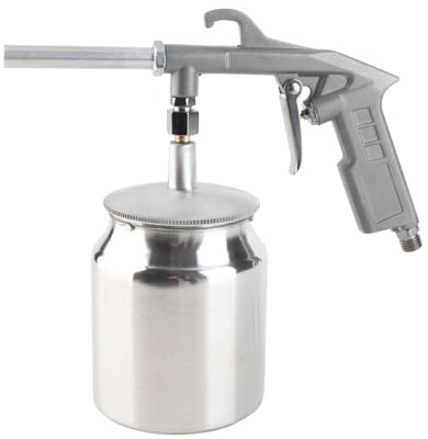 Headerbs Sandblaster Gun Kit, Aluminium Pot, Air Sand Blasting Tool for Automotive and Furniture Applications