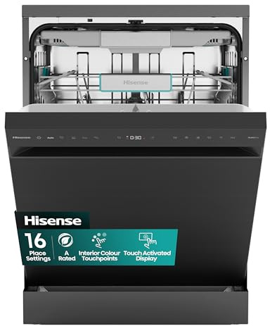 Hisense Standard Dishwasher - Black Inox - A Rated