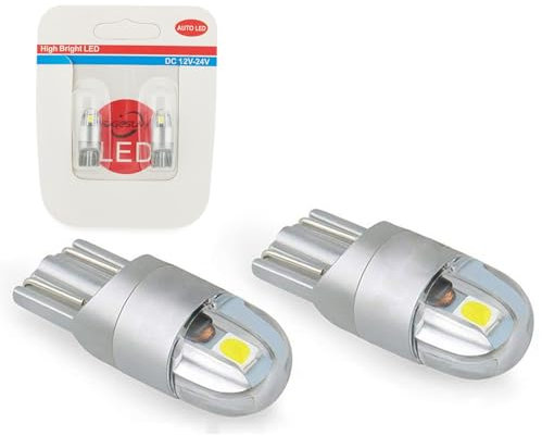 SageSunny T10 W5w Led Feu de Position Veilleuses 12v 6000K Blanc 168 194 Led Clignotant Pour Ampoule Plaque Feux de Gabarit Voiture Moto - Une Garantie D'un An