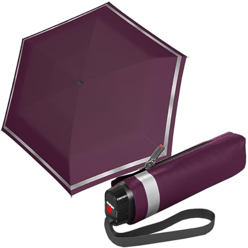 Knirps TS.010 Taschenschirm Slim Small Manual Solids, Violett, Einheitsgröße
