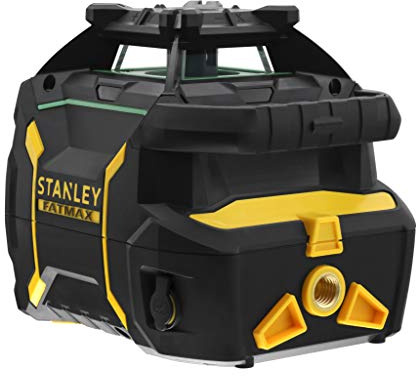 STANLEY Fmht77448-1 Niveau Laser Rotatif x700Lg (Li-Ion) - faisceau Vert plus lumineux - Gamme FATMAX - Étanche Ip66 - Large Poignée pour meilleure Prise