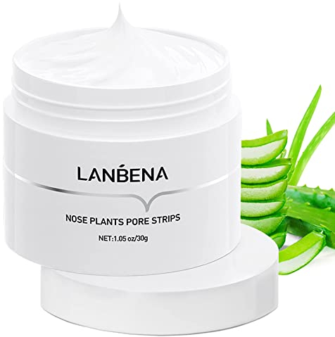 LANBENA Blackhead Remover Nose Pore Strip for Face, 2.0 Upgraded Deep Cleansing Peel off Mask Nose Strips Skincare for All Skin (1.06 Oz/30g) - 60pcs Strips