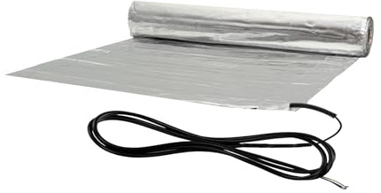 Tappetino riscaldante in alluminio, 150 Watt/m², 2,5 m², riscaldamento elettrico a pavimento
