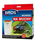 BROS Fliegensack Falle mit Köder Fliegenbeutel ist eine besonders wirksame Falle zur Überwachung von Fliegen in offenen Gebieten durch Fliegen