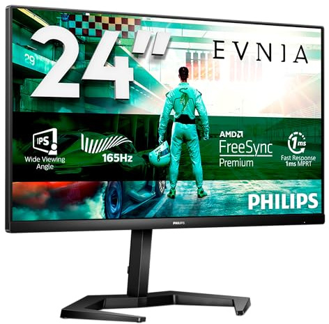 Philips Momentum 24M1N3200VA - 24 Zoll FHD Gaming Monitor, FreeSync Premium, höhenverstellbar (1920x1080, 165 Hz, HDMI, DisplayPort) schwarz