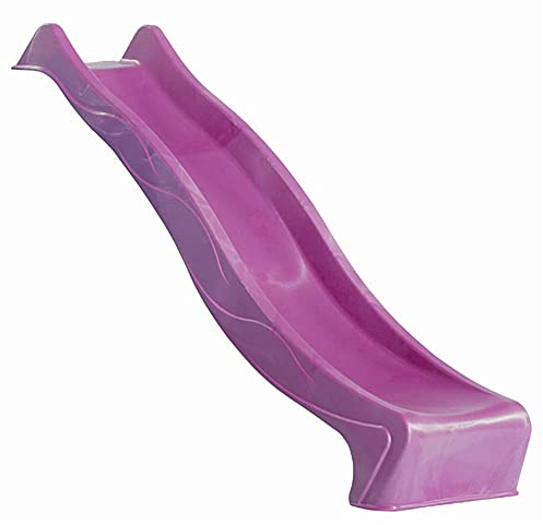 Chillroi Wellenrutsche Spielrutsche Kinderrutsche Wasserrutsche 2.5m bis 3m (violett, 3 m)