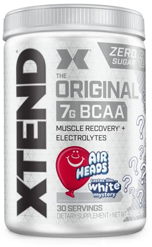 Scivation Xtend XTEND Original BCAA Powder Airheads Candy Flavor, 7g BCAA and 2.5g L-Glutamine, Sugar Free Post Workout Muscle Recovery Drink with Amino Acids for Men & Women, 30 Servings