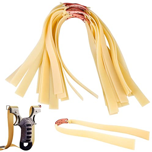12 Stück Steinschleuder Gummi - Schleudergummiband,Jagd Katapulte Gummibänder,Ersatzgummiband Profi Gummibänder,Ersatzgummibänder für Slingshot,Flache Slingshot Gummibänder für Jagd Schießspiele(2mm)