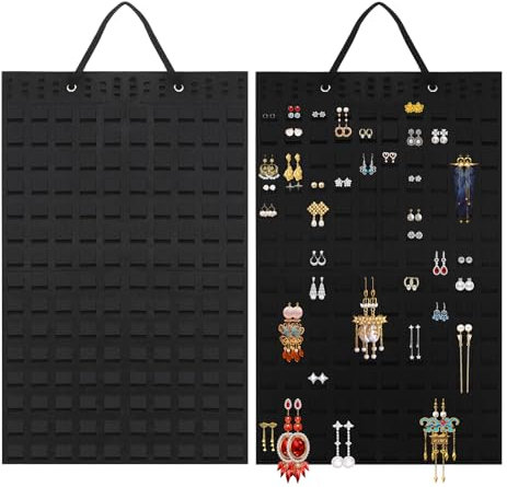 KALIONE Hanging Earrings Holder, Large Hanging Earrings Organizer, Holds Up To 300 Pairs, Earring Hanger Earring Display Hanging Organizer for Earrings, Women and Girls