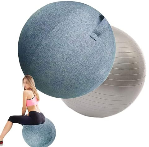 DIXII Yoga-Ball-Abdeckung, Gymnastikball-Abdeckung Mit Griff, Gymnastikball-Abdeckung, Pilates-Ball-Abdeckung Für Yoga-Ball-Schutz,C,75cm