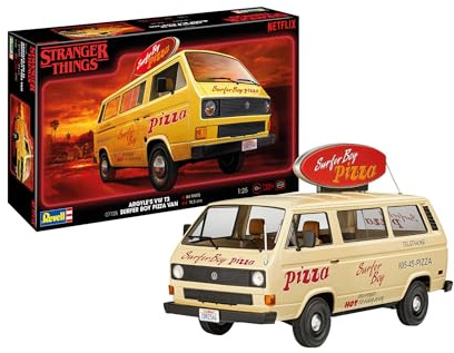 Revell 07725 VW T3 Bus Surfer Boy: Stranger Things 1:24 Scale Unbuilt/Unpainted Plastic Model Kit