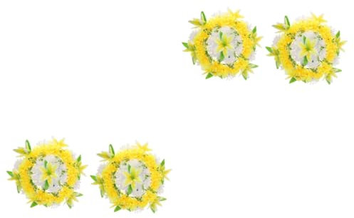IMIKEYA 2St Kranz künstliche Girlande Grabblumenarrangements Grab Grabblumenurne blumenstrauss künstlich künstliche Opferkränze für Blumenarrangements Opfern Seidenblume