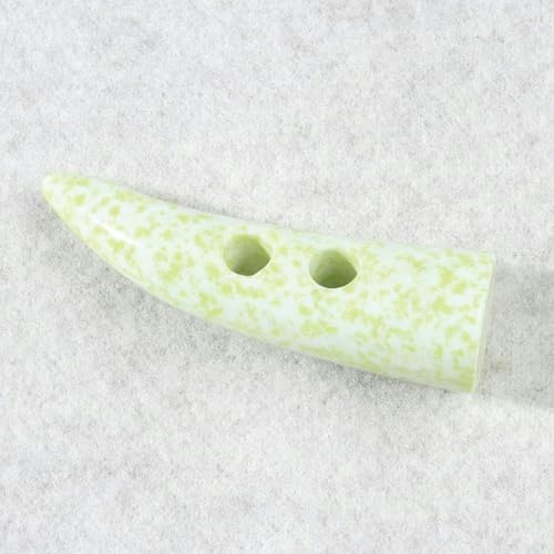 10 Stück 55 mm Harz Blumenmuster Horn Knebelknöpfe für Strickjacken Olivgrüne Mantelknöpfe Knebelknöpfe zum Stricken DIY Kleidung-6#Grün-55mm 10 Stück
