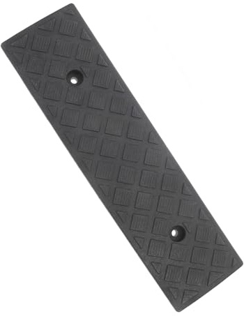 SWOOMEY Schwarze Kunststoff Pkw Auffahrrampe mit Rutschfester Oberfläche und Vielseitiger Nutzung für Indoor und Outdoor Einsatz als Praktische Stufenmattenrampe