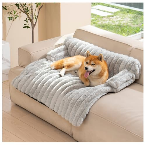 Avont Breathable Dog Couch Mat, Non-Slip Sofa Protector with Soft Plush