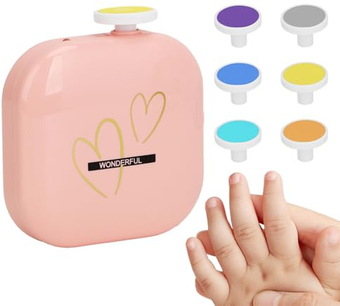 Coupe-ongles électrique pour bébé | Kit de lime à ongles pour bébés | Lime à ongles électrique USB pour tout-petits | Outil de manucure portable et sûr pour les voyages, le salon, la maison