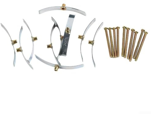 Eawfgtuw Kit di Riparazione per Scatole da Parete da 10 Pezzi, Viti di Montaggio per Scatole di Giunzione Fisse in Acciaio, Kit di Fissaggio per Prese, Riparazione Prese a Muro per Prese Allentate