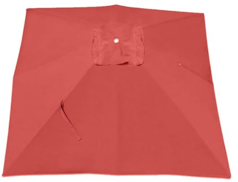 VLKLPZAHAK Telo Ricambio 3x4m per Ombrellone da Giardino Copertura di Ricambio Ombrellone A Sbalzo Quadrato, Tela di Ricambio per Ombrellone da Tavolo Mercato All'aperto(Burgundy,4x3m (13x9.8ft))