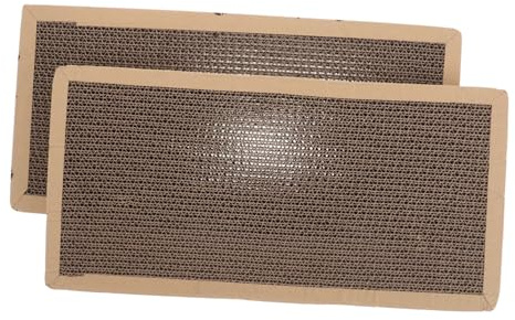 Supvox 2stücke Kratzbrett aus Sisal für Katzen rutschfest und Kratzfest als Möbelkratzschutz für Sofas Böden und Ecken Fördert Natürliches Kratzen