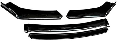 Auto Frontspoiler Lippe Für BMW F10 F20 E46 E60 E90 Universal Auto Front Spoiler Lower Bumper Lip Splitter Schutz Sport Diffusor(Gloss black)