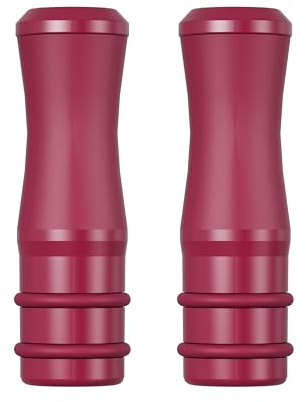 KIWI Spark Drip Tip, Beccuccio Riutilizzabile in Silicone e PC, Confezione da 2 Pezzi, Compatibile con tutti i dispositivi KIWI (Red Velvet)