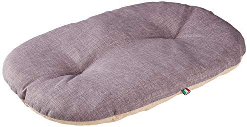 Kerbl Pet Liegekissen Loneta | Beige/Grau, 82 × 57 cm, robustes Haustierkissen aus Baumwolle und Polyester, waschbar bei 30 °C