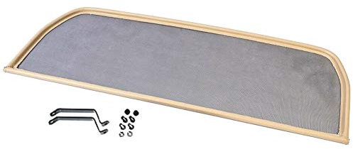 GermanTuningParts Déflecteur de Vent pour Triumph Spitfire (1962-1980) - Pliable - Beige | Filet Anti-Remous Coupe | Déflecteur d'air