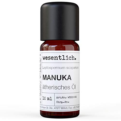 Manukaöl - reines ätherisches Öl von wesentlich. - 100% naturrein aus der Glasflasche (10ml)