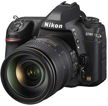 Nikon D780 +AF-S 24-120 VR fotocamera digitale Reflex con SD versione Nital | CMOS 24,5MP retroilluminato 2 slot card SD Face Detect in Live View fino a 12 FPS, Lexar scheda SD 64GB 4 anni garanzia Nital