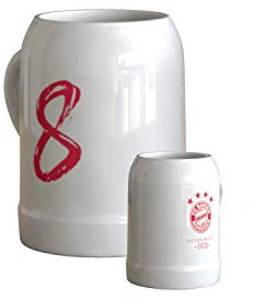 FC Bayern München Bierkrug - Deutscher Meister 2020-0.5 l Seidel Krug FCB