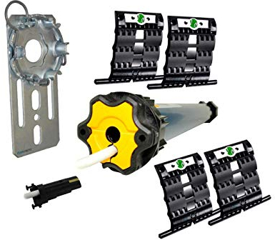 Rolladen Renovierungskit mit smarotech Mechanik-Set SW60 und Ilmo 2 50 WT 10/17 mit 10 Nm (bis 4,3 qm)