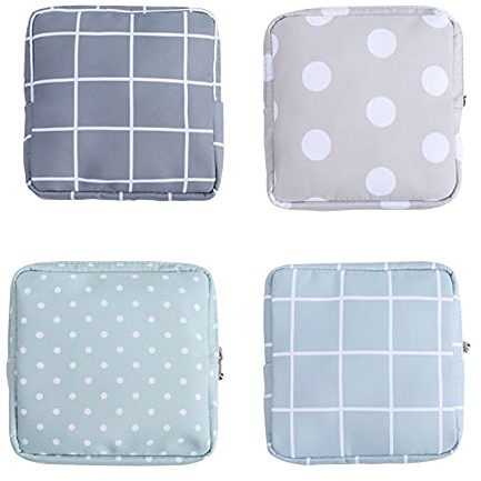 Kytpyi geldbeutel mini damen, 4 stück period bag damenbindenbeutel organizer damenbinden menstruationstasche geldbörsen für frauen klein kleine aufbewahrungstaschen für teenager mädchen damen