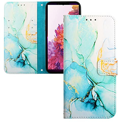 LEMAXELERS Galaxy S23 Ultra Hülle,Samsung Galaxy S23 Ultra Handyhülle Glitzer Marmor für Mädchen Flip Case PU Leder Cover Magnet Schutzhülle Handytasche für Samsung Galaxy S23 Ultra,YB2 Marble Green