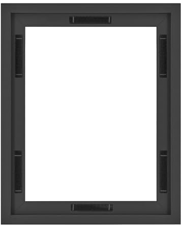 MCS Canvas Float Frames 11x14 Frame, Black Frame for Finished Canvases, Vertical & Horizontal Wall Hanging Large Frame with Adhesive for Canvas Paintings (1-Pack)