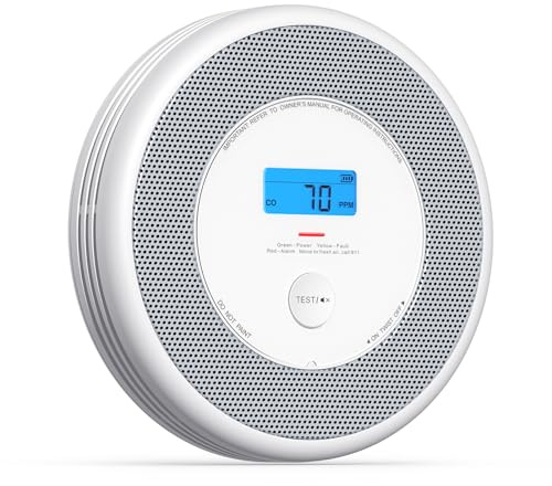 X-Sense Combination Smoke and Carbon Monoxide Detector with Voice Location, Interconnected Smoke Detector Carbon Monoxide Detector Combo with Base Station (Not Included), Model XP0A-MR, 1-Pack