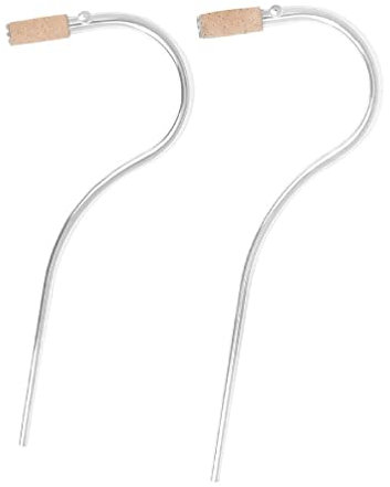 JOEBO 2 Teile/Satz Professionelle Fagott Biegung Bass Oboe Versilberung Glatte Rostfreie Blas Trachea Leichte Gebogene Hals S Rohr 24 cm/23,5 cm Fagott Biegung Bass Oboe/1284
