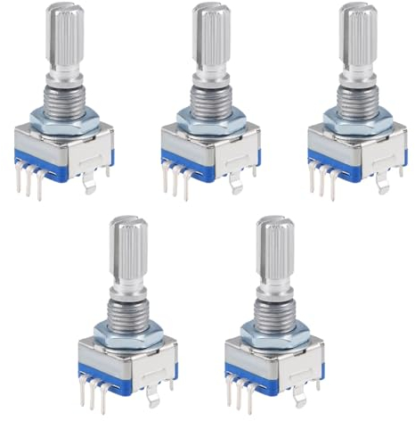 Drehgeber,Drehwinkelgeber,360 Grad Drehgeber,EC11 Digital Potentiometer,Drehgeber Drehwinkelgeber,Drehgeber Rotary Encoder Modul, Rotary Encoder Modul,Rotary Encoder Modul 360 Grad,5PCS